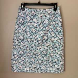 Floral pencil skirt
